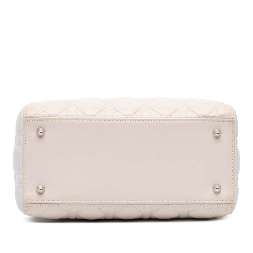 Dior Medium Tricolor Lambskin Cannage Lady Dior - Image 6