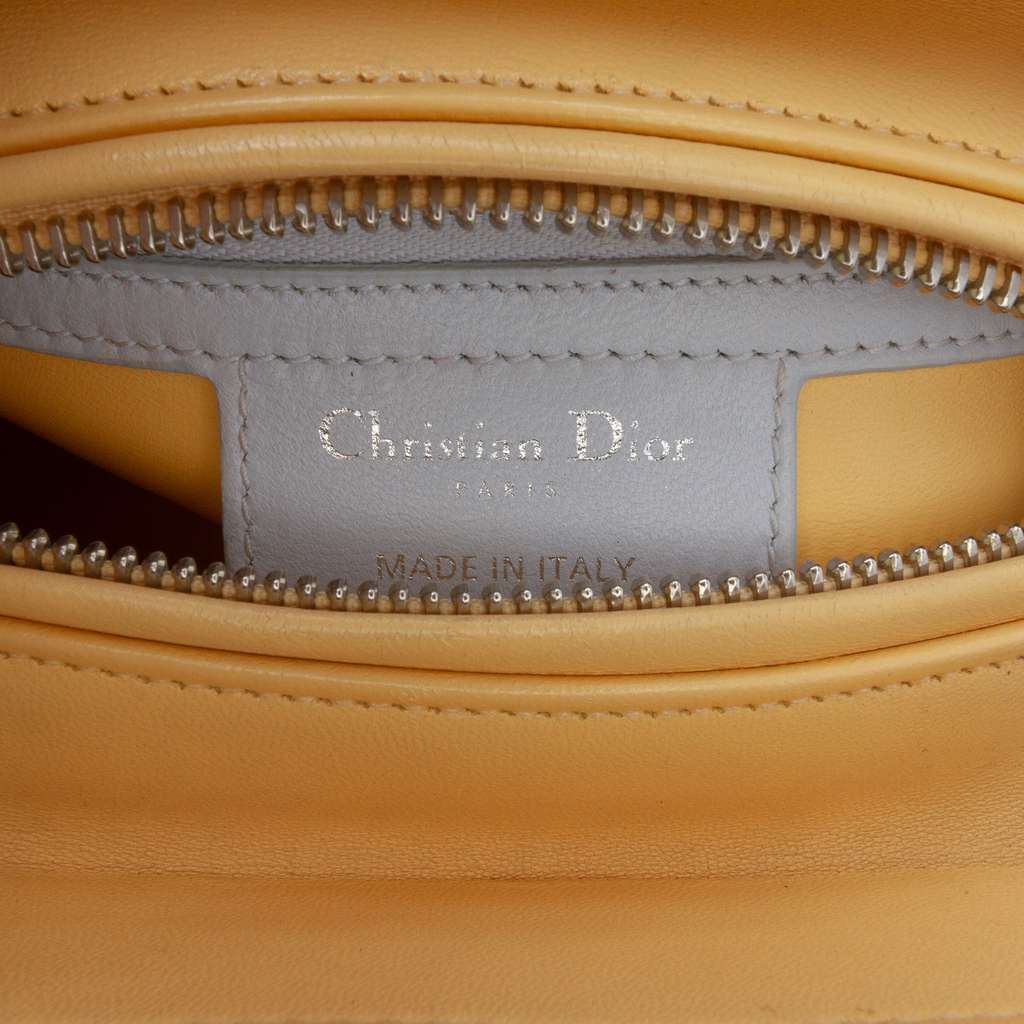 Dior Medium Tricolor Lambskin Cannage Lady Dior - Side view