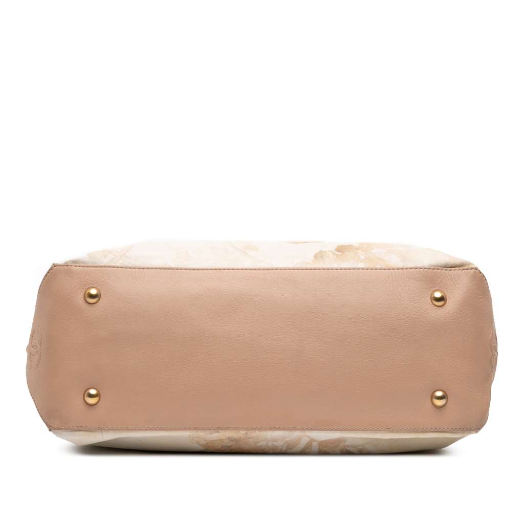 Chanel Canvas Floral Shopping Tote - Image 6