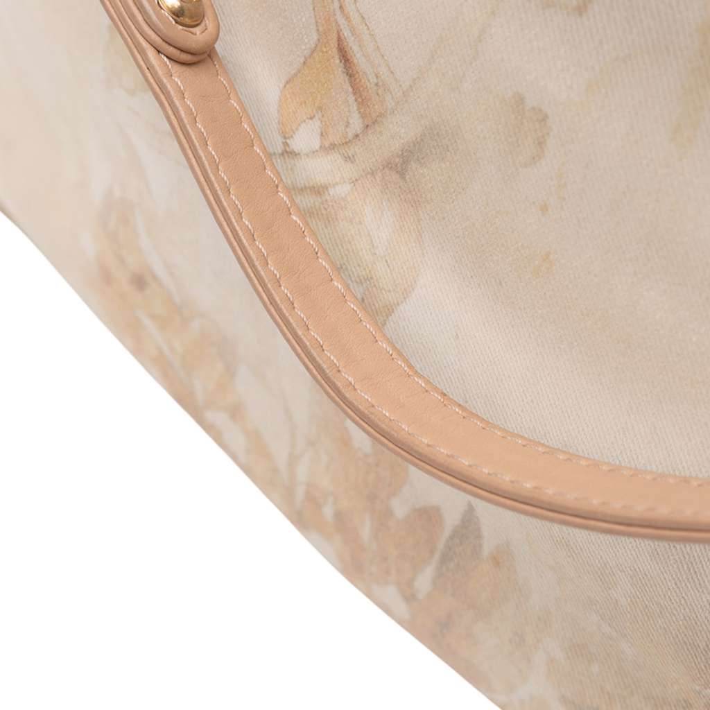 Chanel Canvas Floral Shopping Tote - Image 11