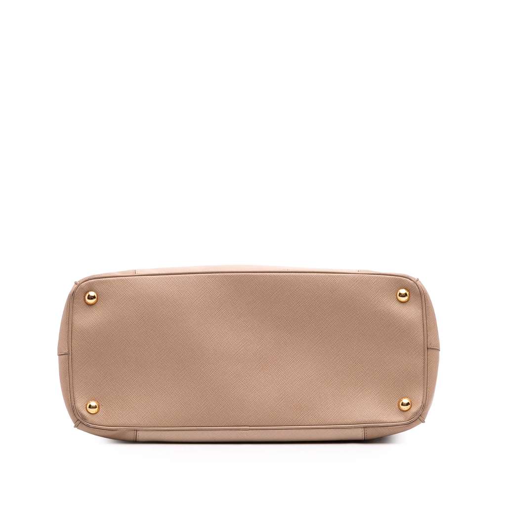 Prada Large Bicolor Saffiano Lux Galleria Double Zip Satchel - Image 6