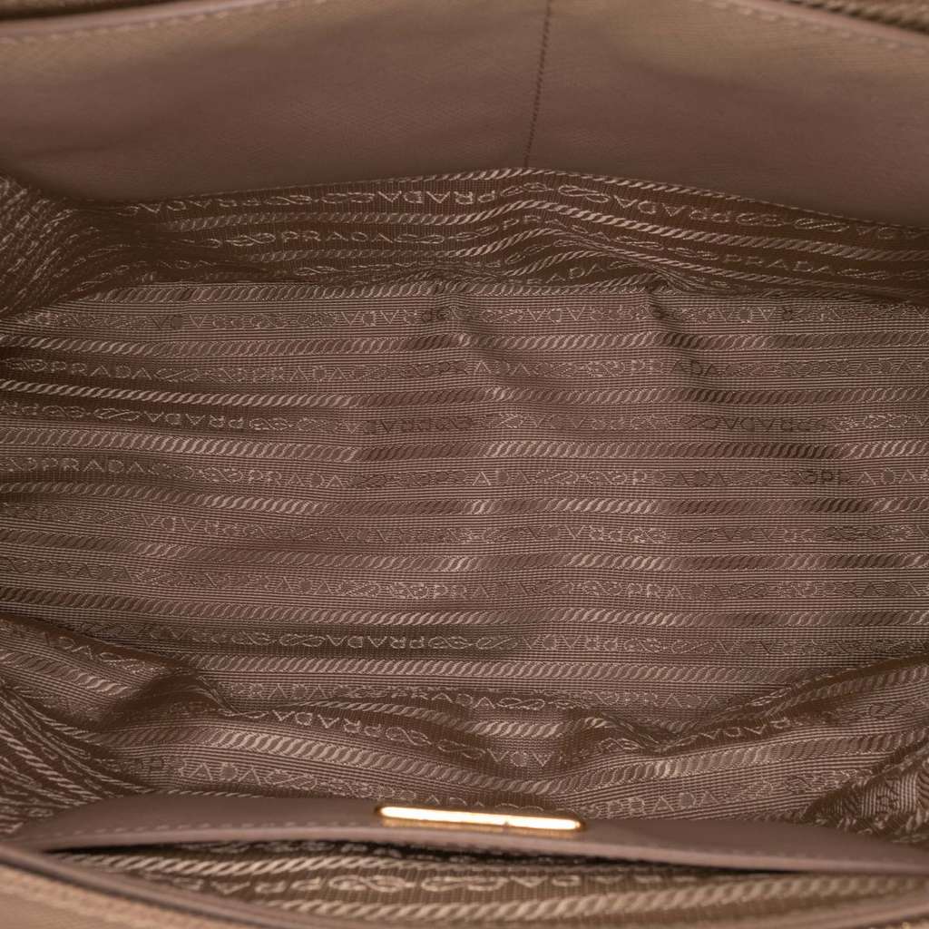 Prada Large Bicolor Saffiano Lux Galleria Double Zip Satchel - 4