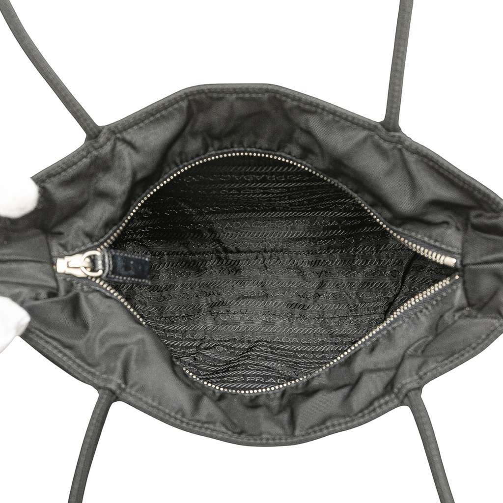 Prada Spazzolato Trimmed Tessuto Tote - 4