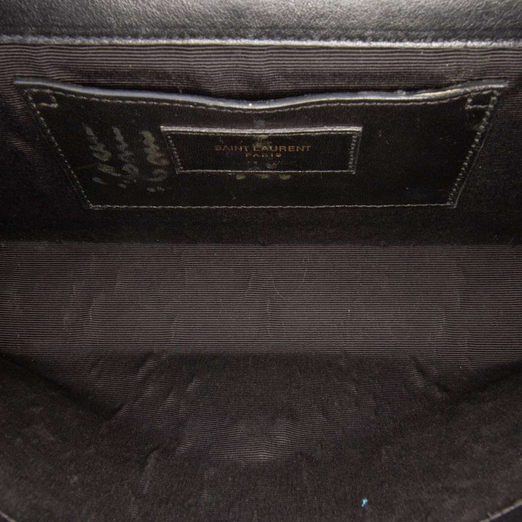 Saint Laurent Medium Smooth Calfskin Braided Monogram Kate Crossbody - 4