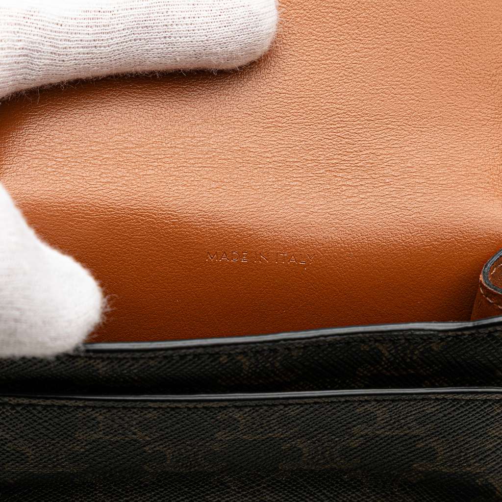 Celine Triomphe Coated Canvas Phone Pouch Flap Crossbody - Detail 1