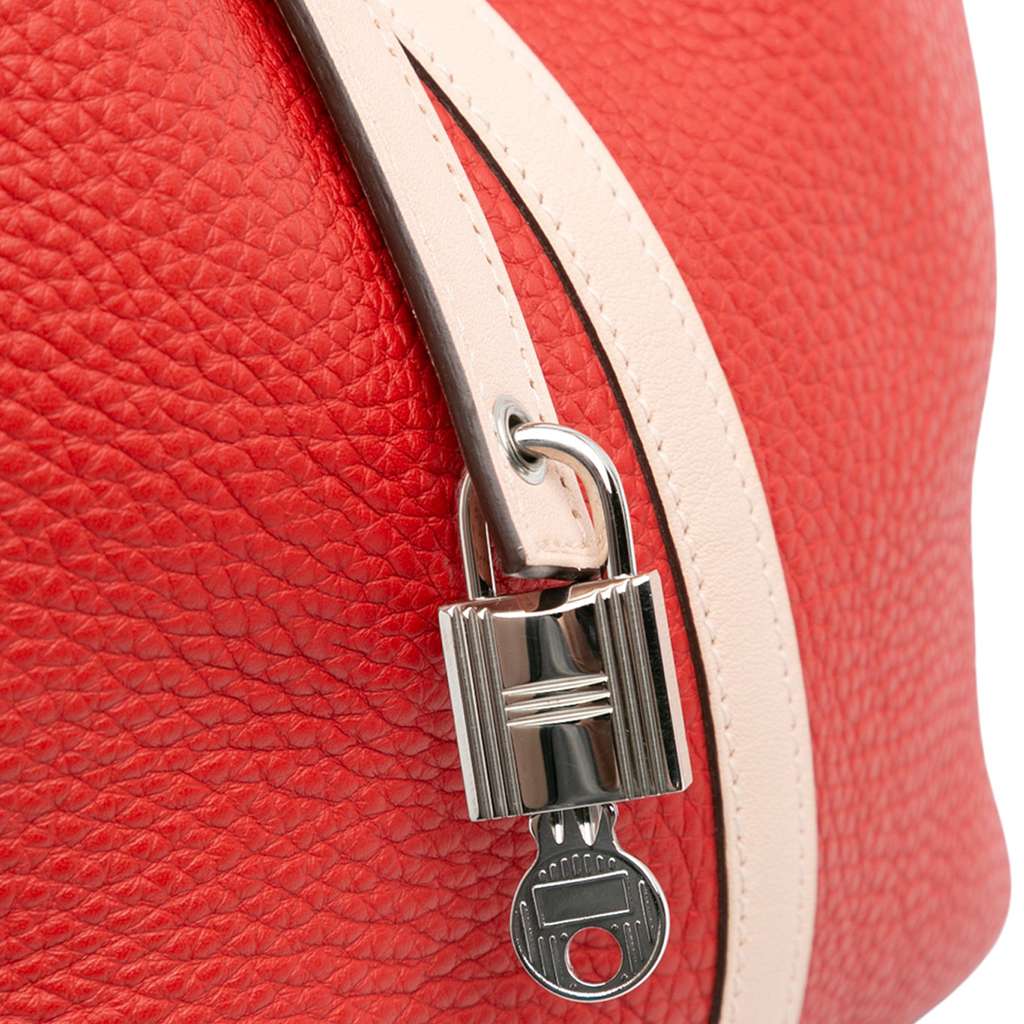 Hermès Bicolor Clemence and Swift Picotin Lock 22 - Image 10