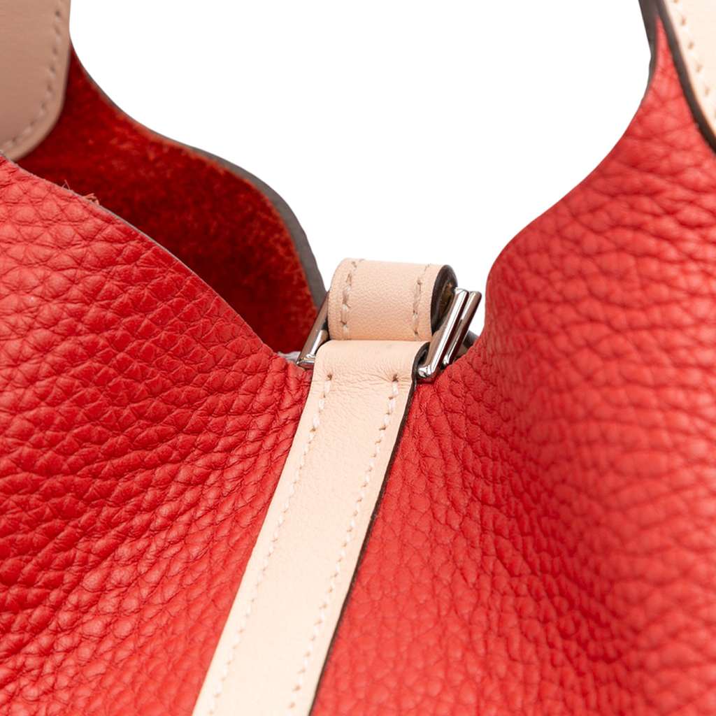 Hermès Bicolor Clemence and Swift Picotin Lock 22 - Image 11