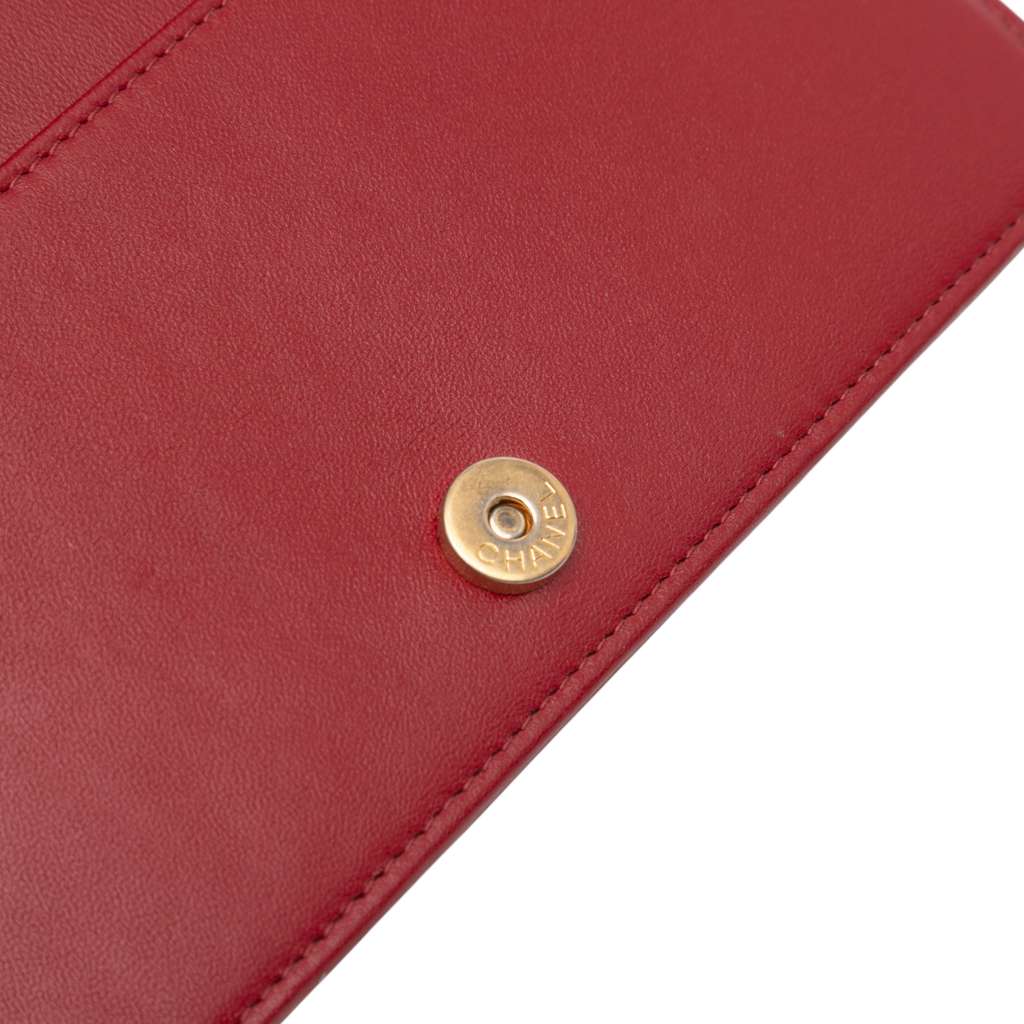 Chanel CC Quilted Velvet Wallet on Chain - Image 10