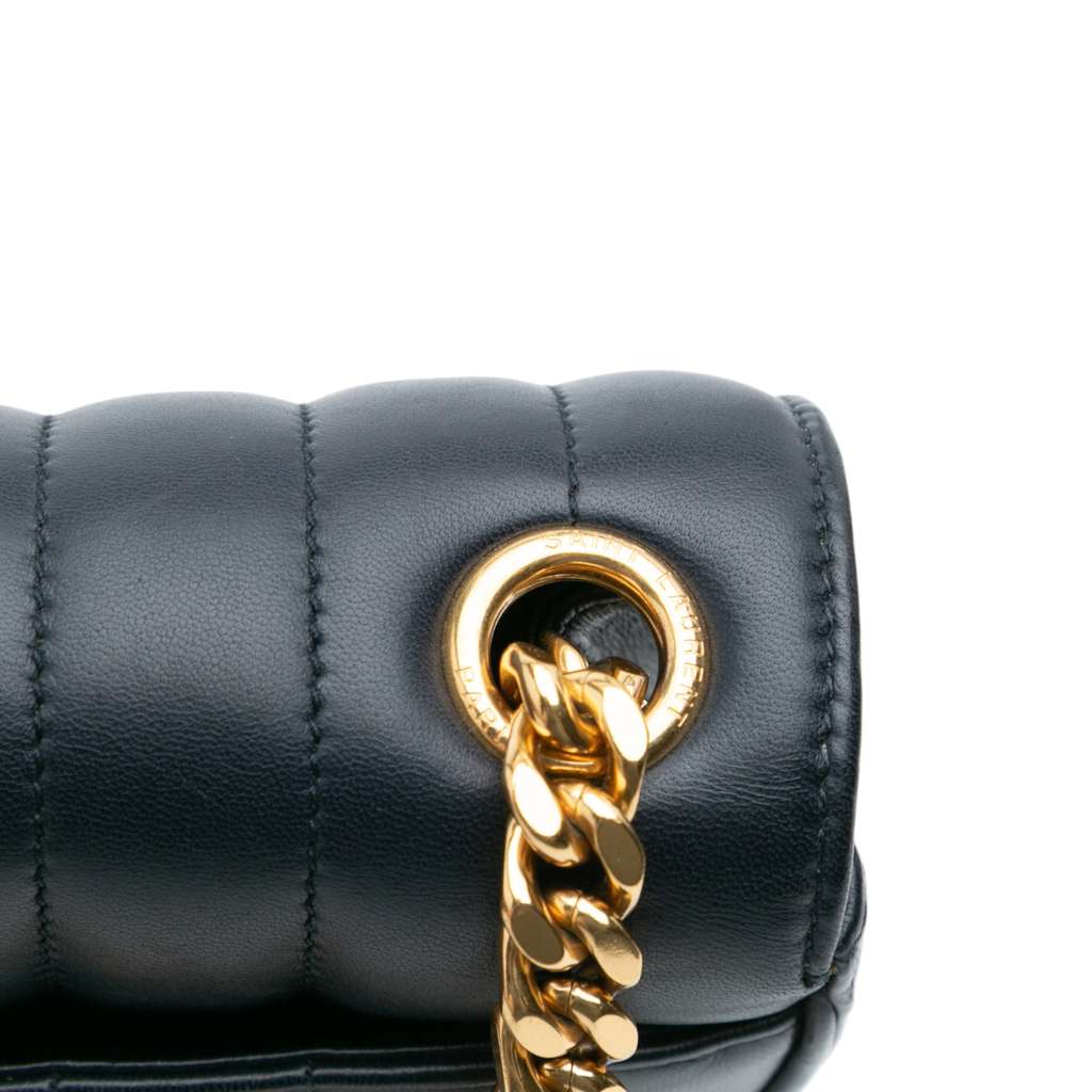 Saint Laurent Medium Lambskin Monogram Vicky Chain Bag - Image 12