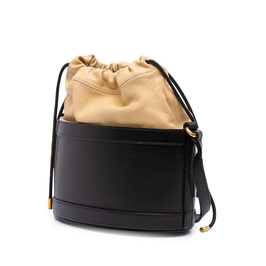 Gucci Leather Horsebit 1955 Bucket Bag - Back view