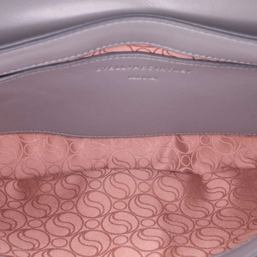 Stella McCartney Alter Mat S Wave Padded Shoulder Bag Grey Polyester Very good - Model View