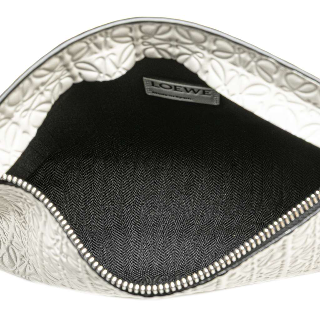 Loewe Embossed Leather Anagram Repeat T Clutch - 4