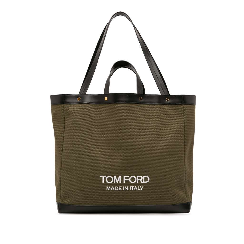 Tom Ford Medium Canvas T Screw Tote