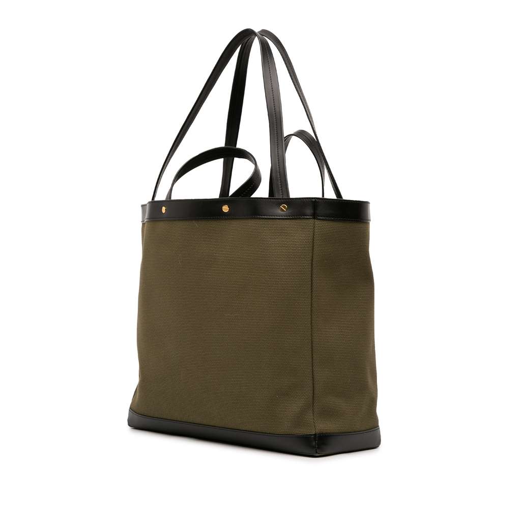 Tom Ford Medium Canvas T Screw Tote - Back view