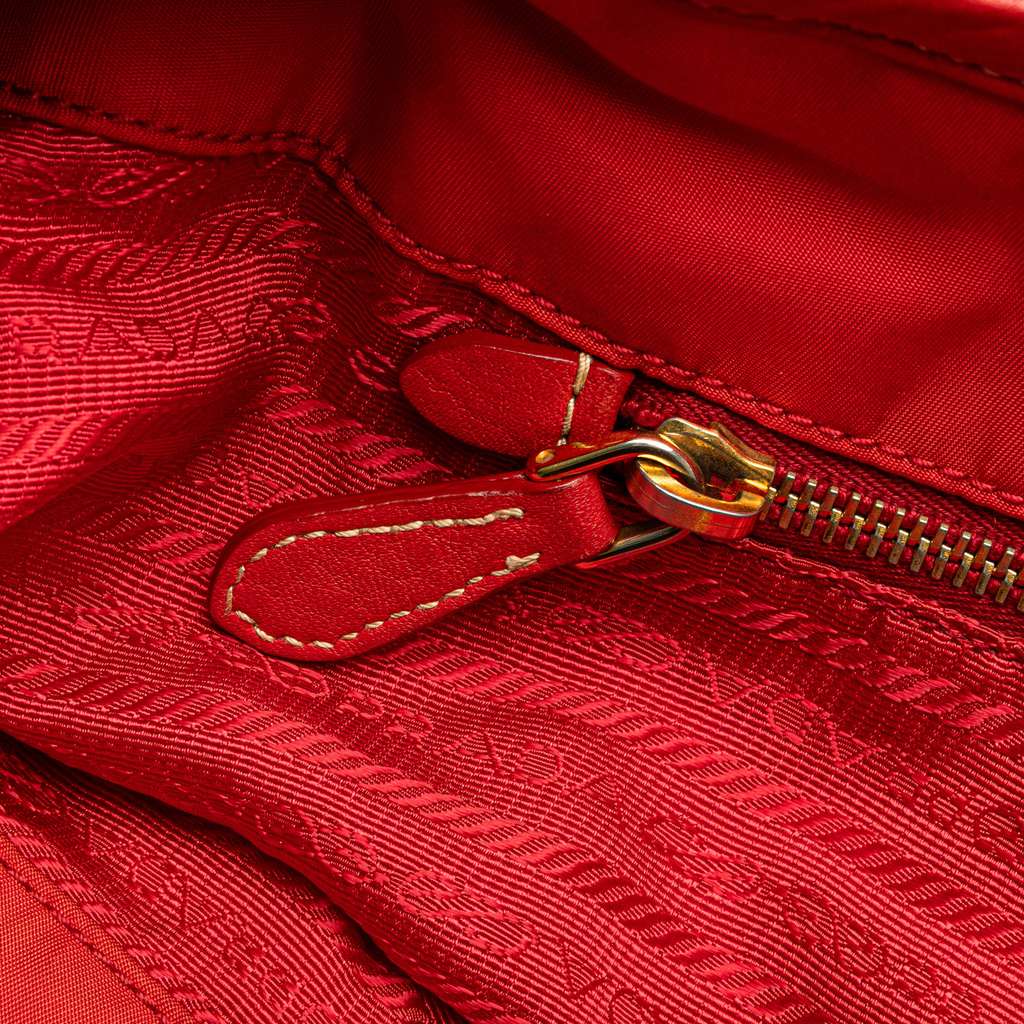 Prada Vitello Daino Trimmed Tessuto Satchel - Detail 2