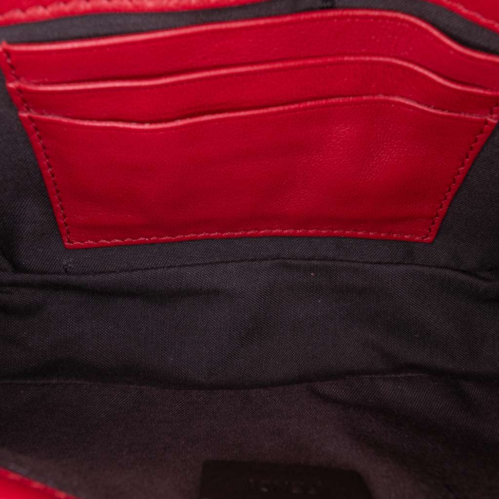 Fendi Mini Zucca Embossed Leather Baguette Satchel - 4