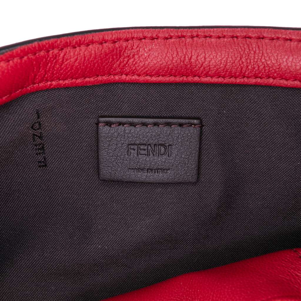 Fendi Mini Zucca Embossed Leather Baguette Satchel - 5