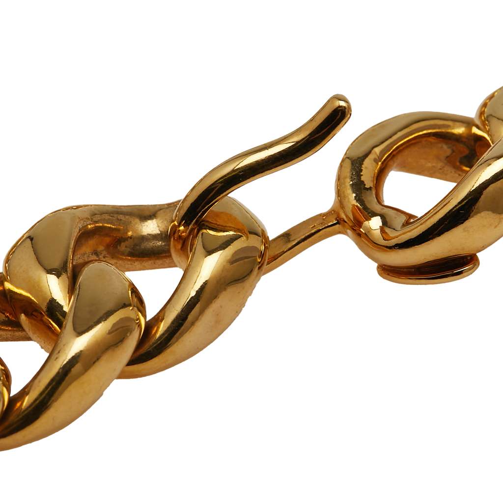 Chanel Gold Plated CC Pendant Chain Necklace - 4