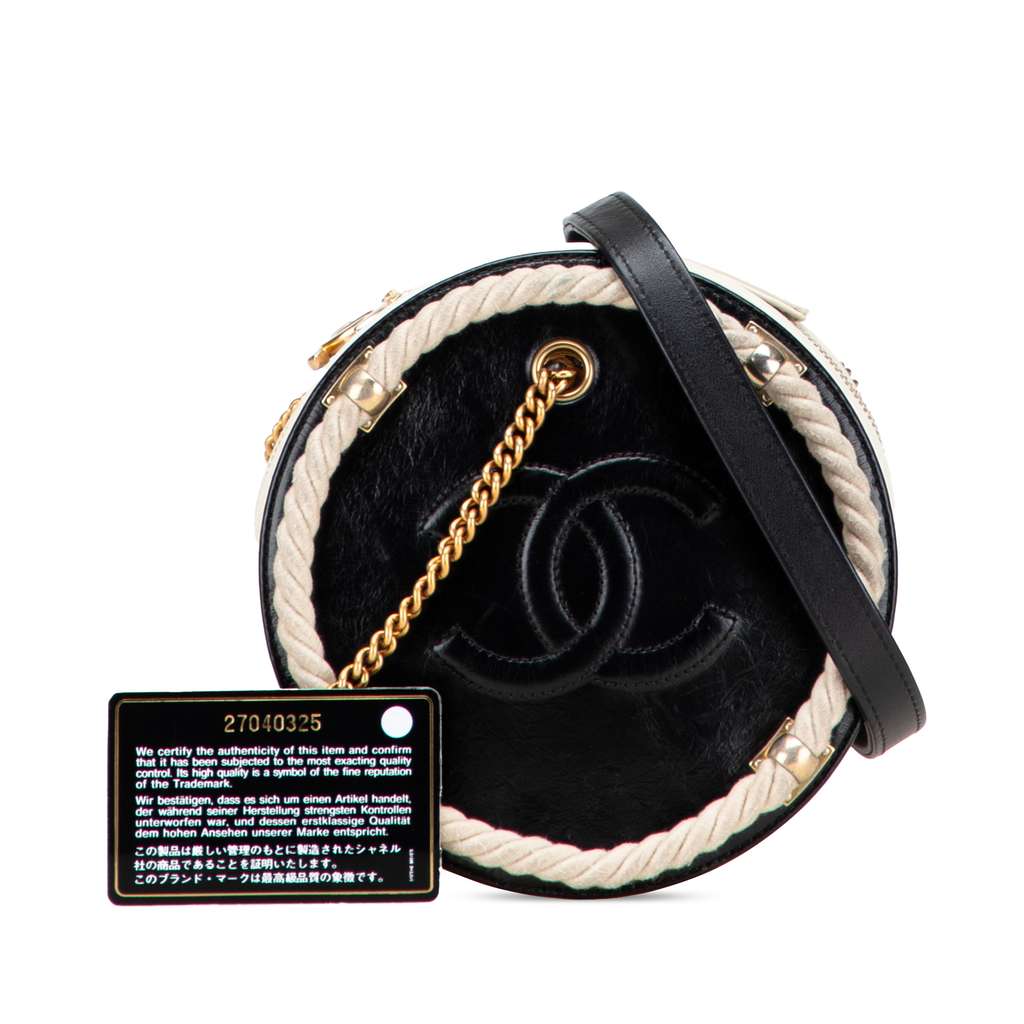 Chanel Crumpled Calfskin En Vogue Round Bag - Image 12
