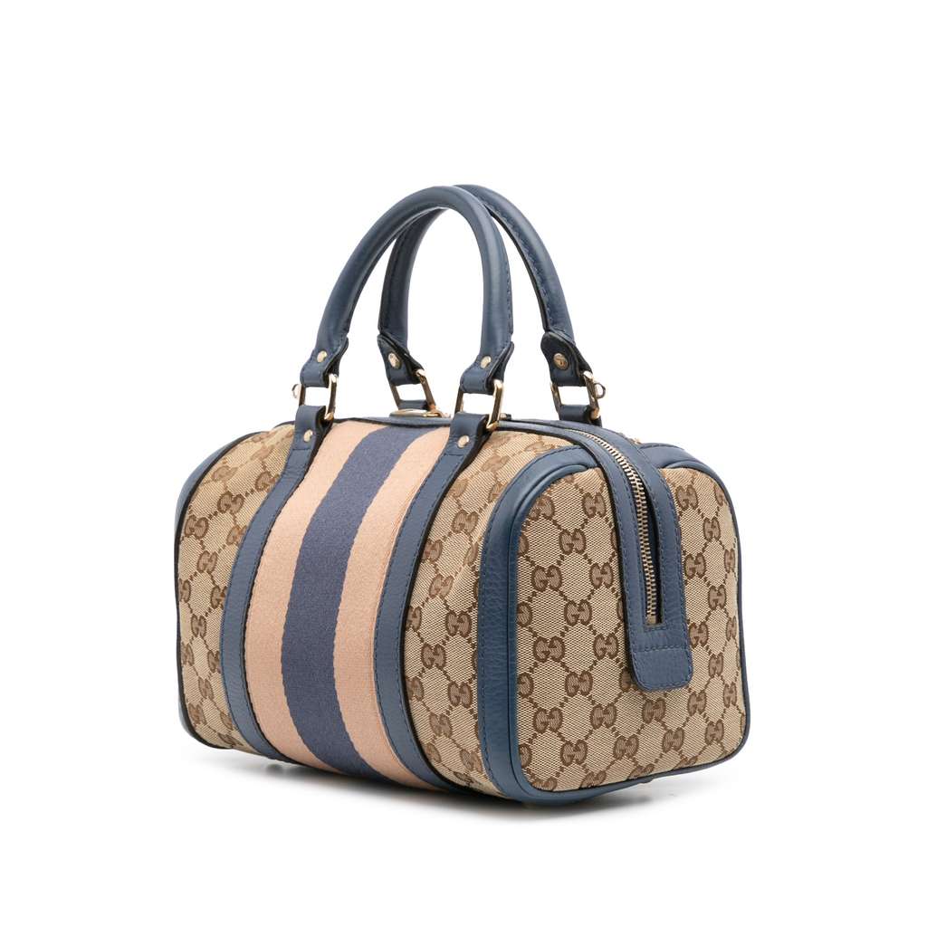Gucci Small GG Canvas Web Joy Boston Bag - 2