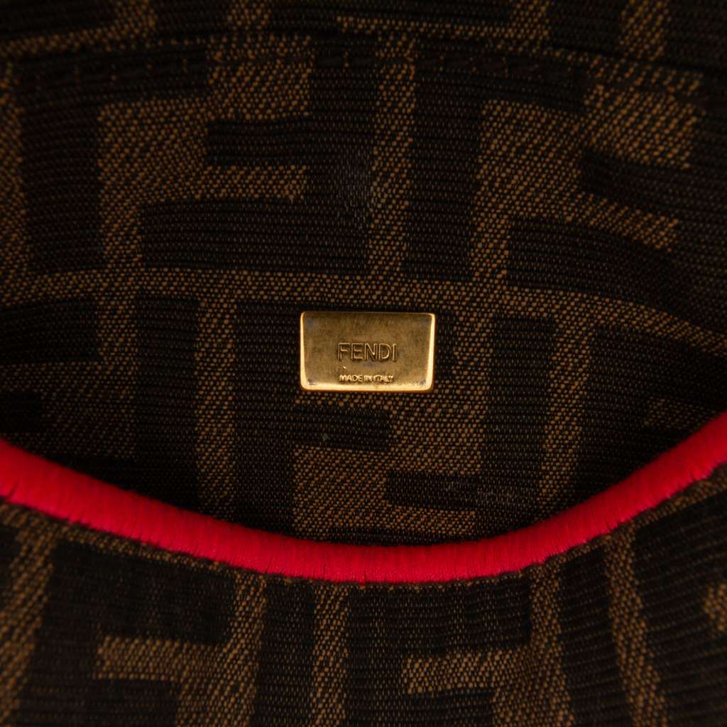 Fendi Mini Zucca Canvas 1974 Roma Amor Baguette Crossbody - 5