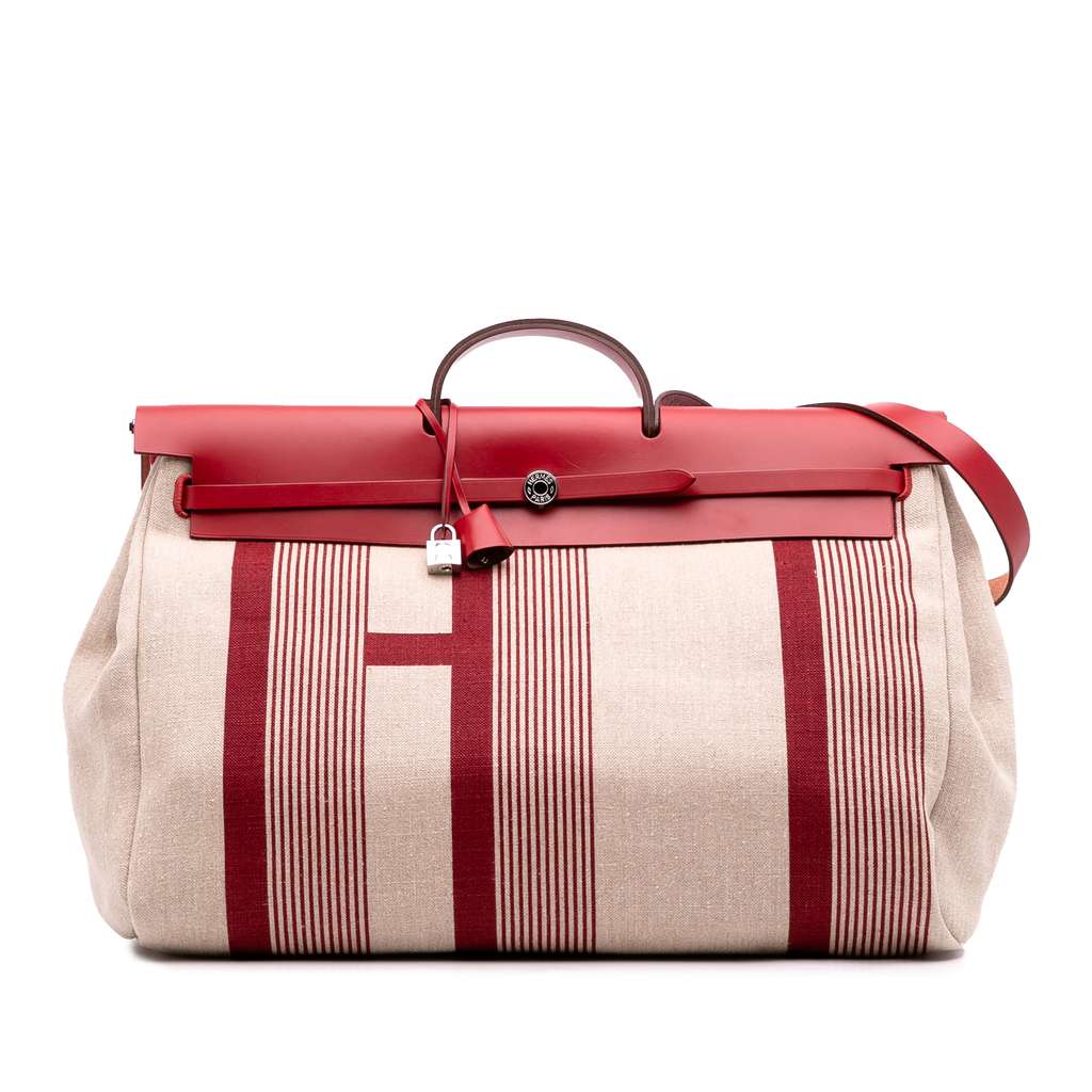 Hermès Toile H Vibration and Vache Hunter Herbag Zip Cabin Retourne 50