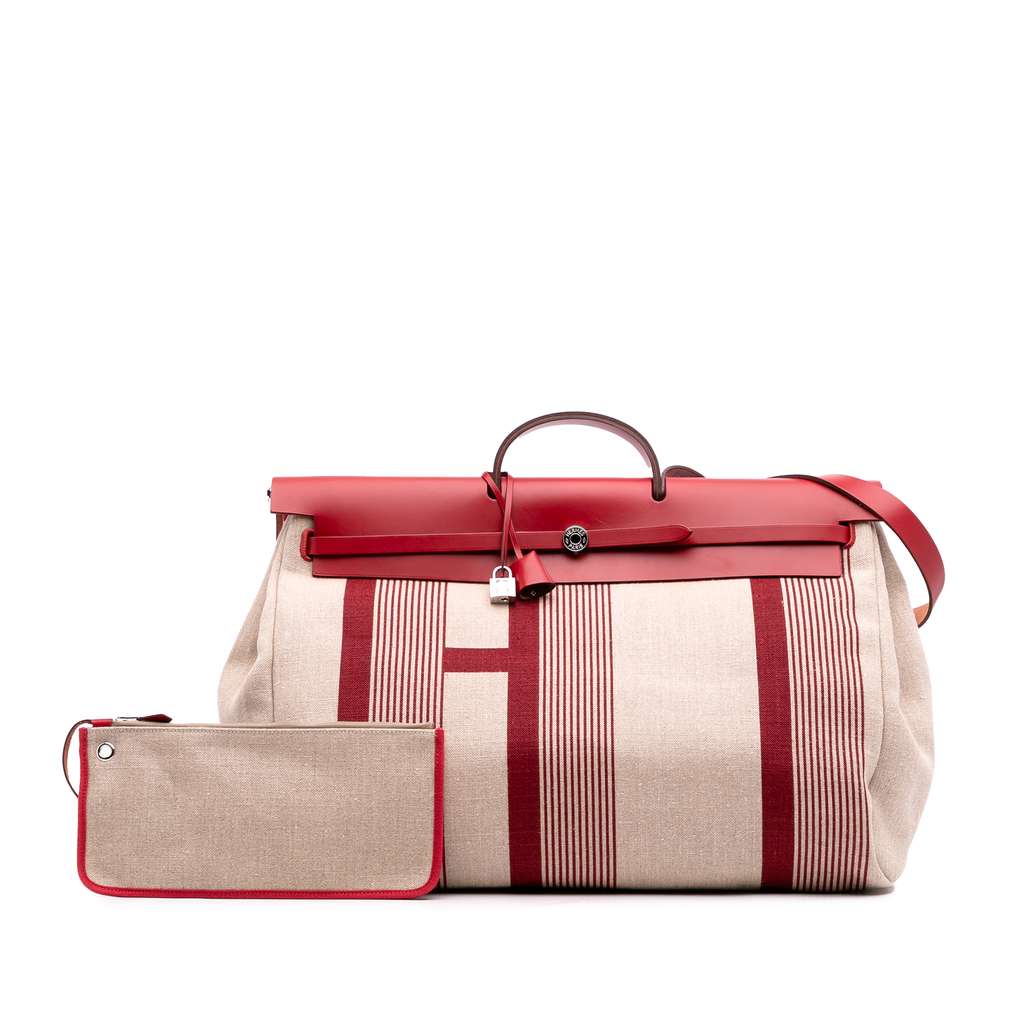 Hermès Toile H Vibration and Vache Hunter Herbag Zip Cabin Retourne 50 - Image 15