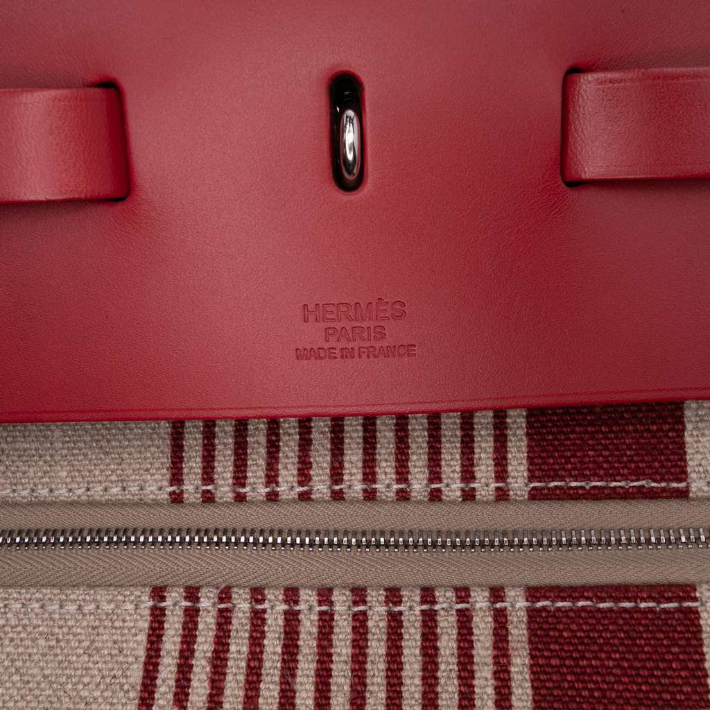 Hermès Toile H Vibration and Vache Hunter Herbag Zip Cabin Retourne 50 - Side view