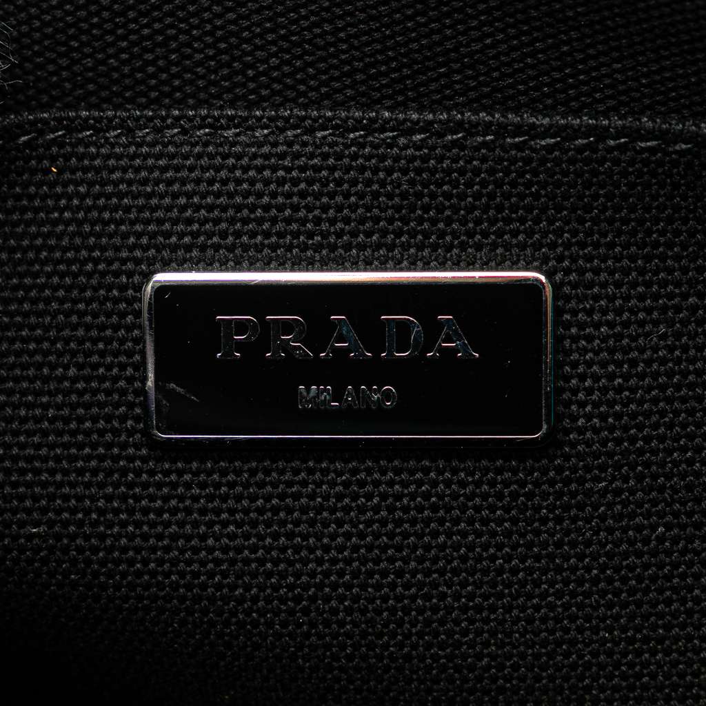 Prada Canvas Camouflage Canapa Logo Satchel - 5