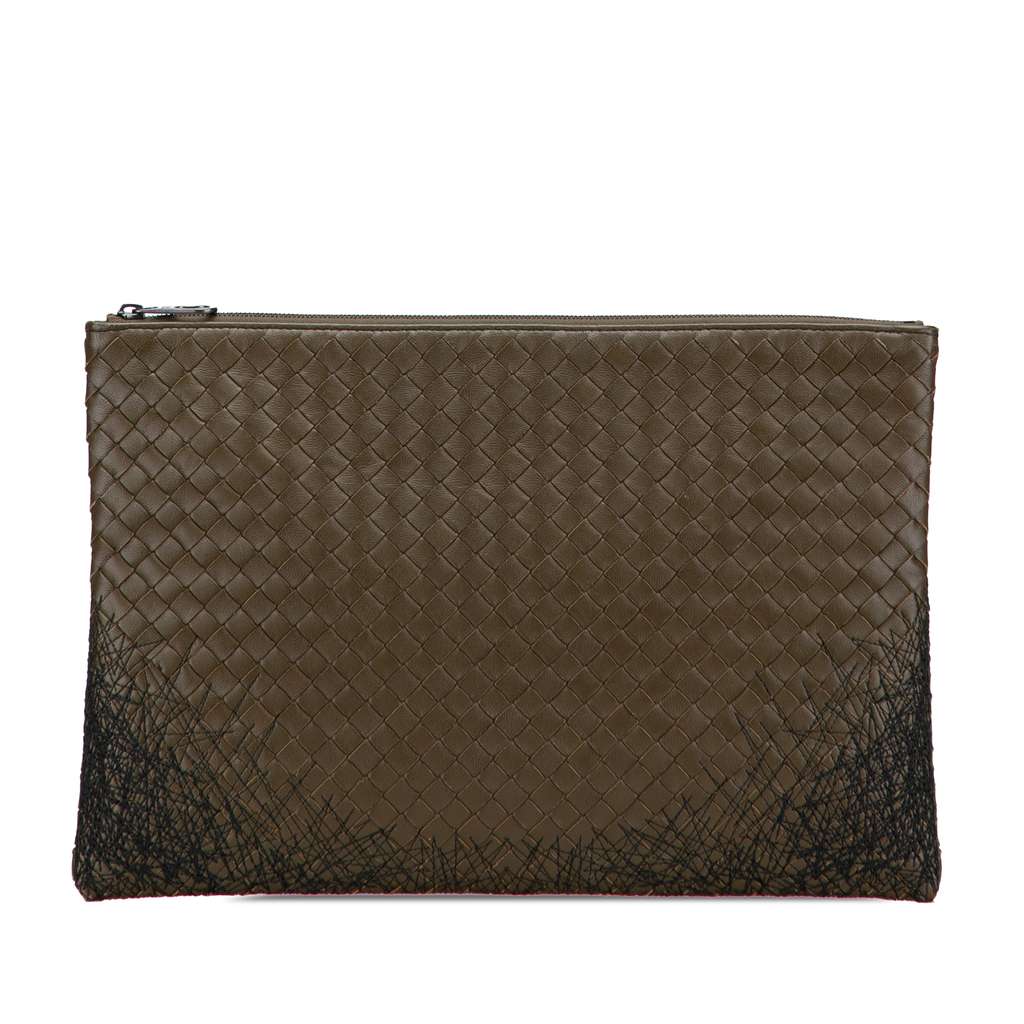 Bottega Veneta Nappa Intrecciato Stitched Clutch