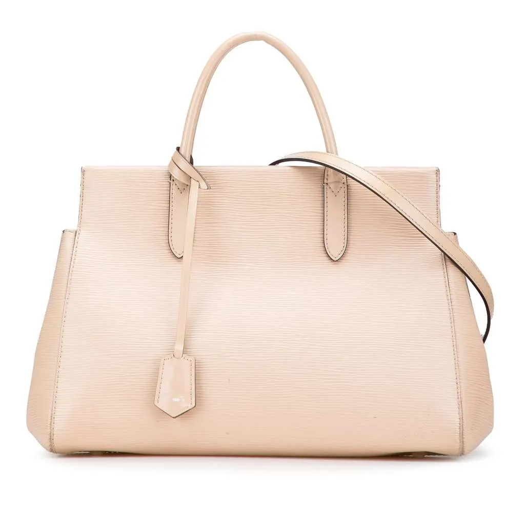 Louis Vuitton Epi Marly MM Brown Leather Good - Front View