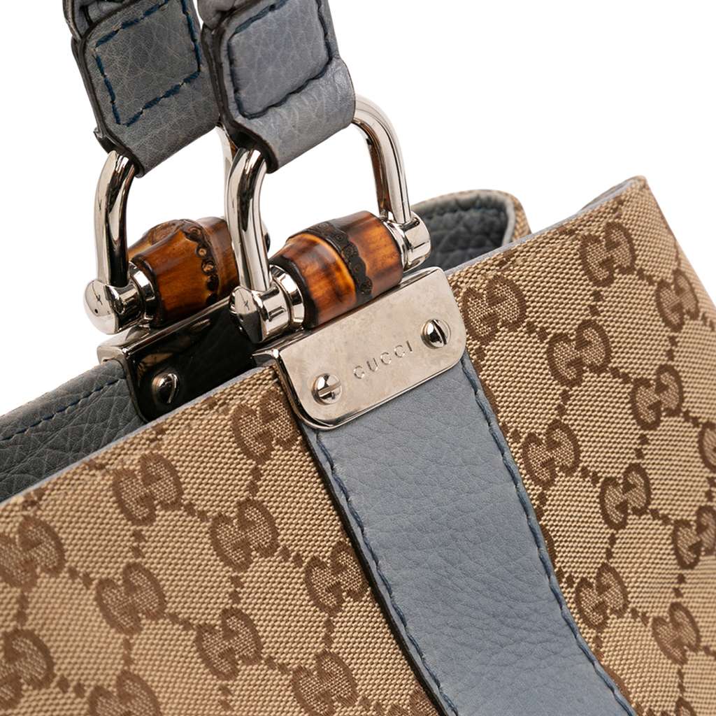 Gucci GG Canvas Bamboo Libeccio Tote - Image 10