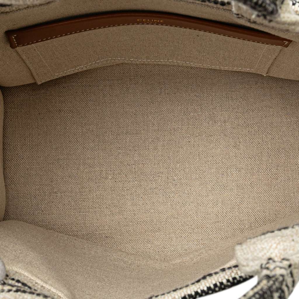 Celine Small Canvas Cabas Thais Satchel - 4