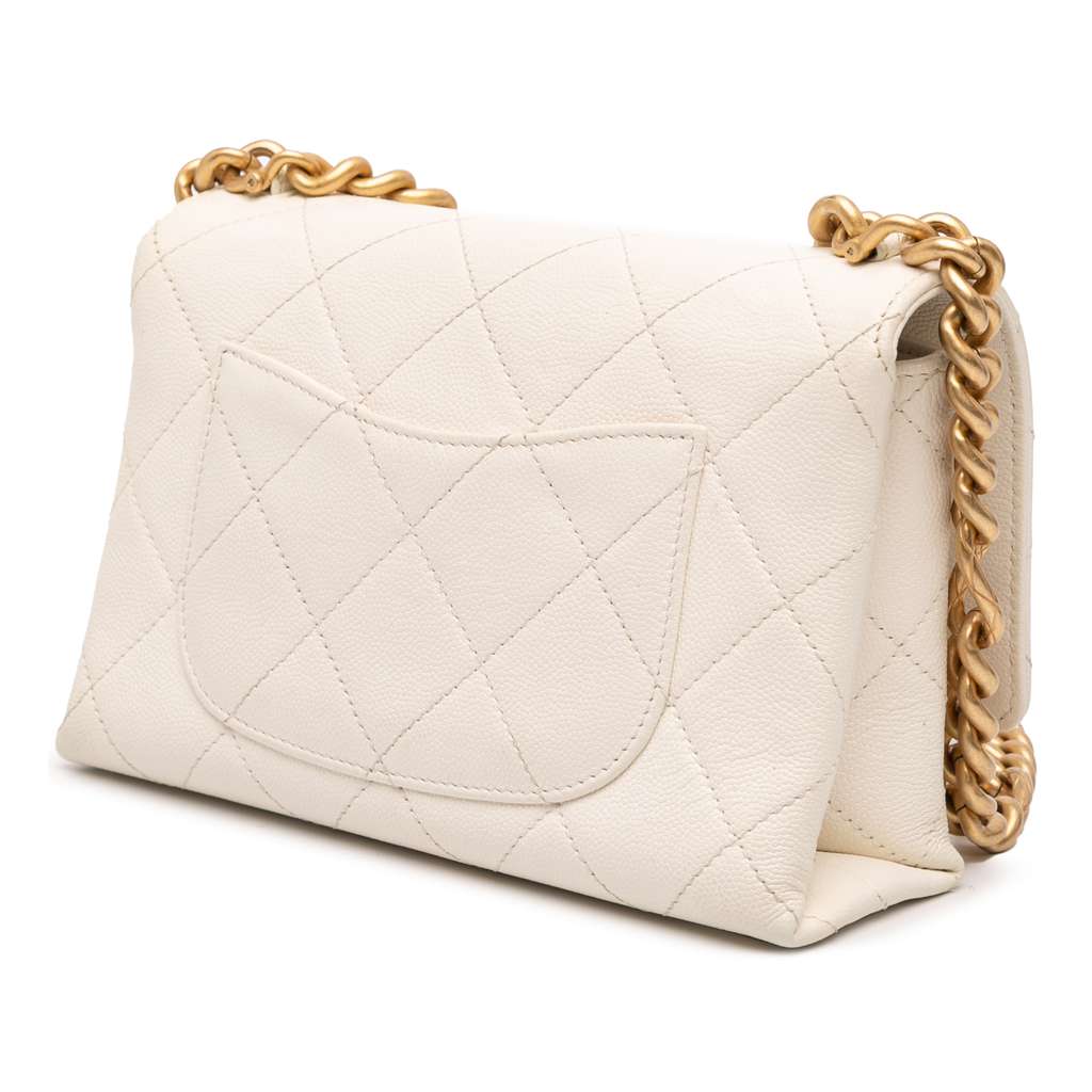 Chanel Mini Quilted Caviar Bracelet On Chain Flap - 2