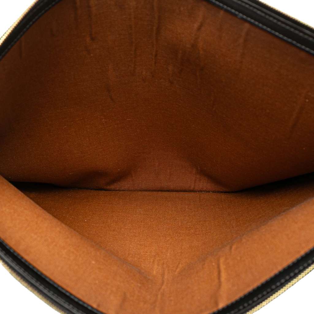 Celine Large Triomphe Coated Canvas Clutch - 4