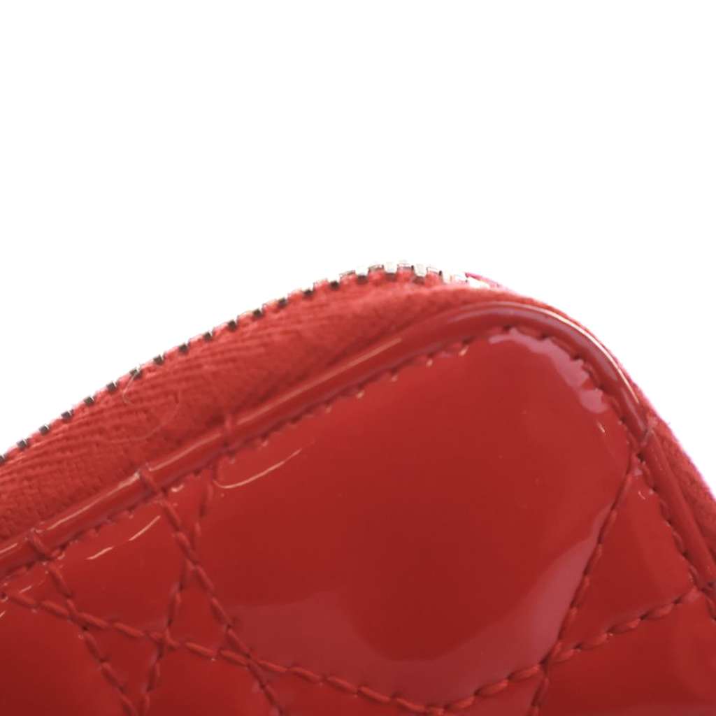 Dior Small Patent Cannage Lady Dior Voyageur Coin Purse - Image 14