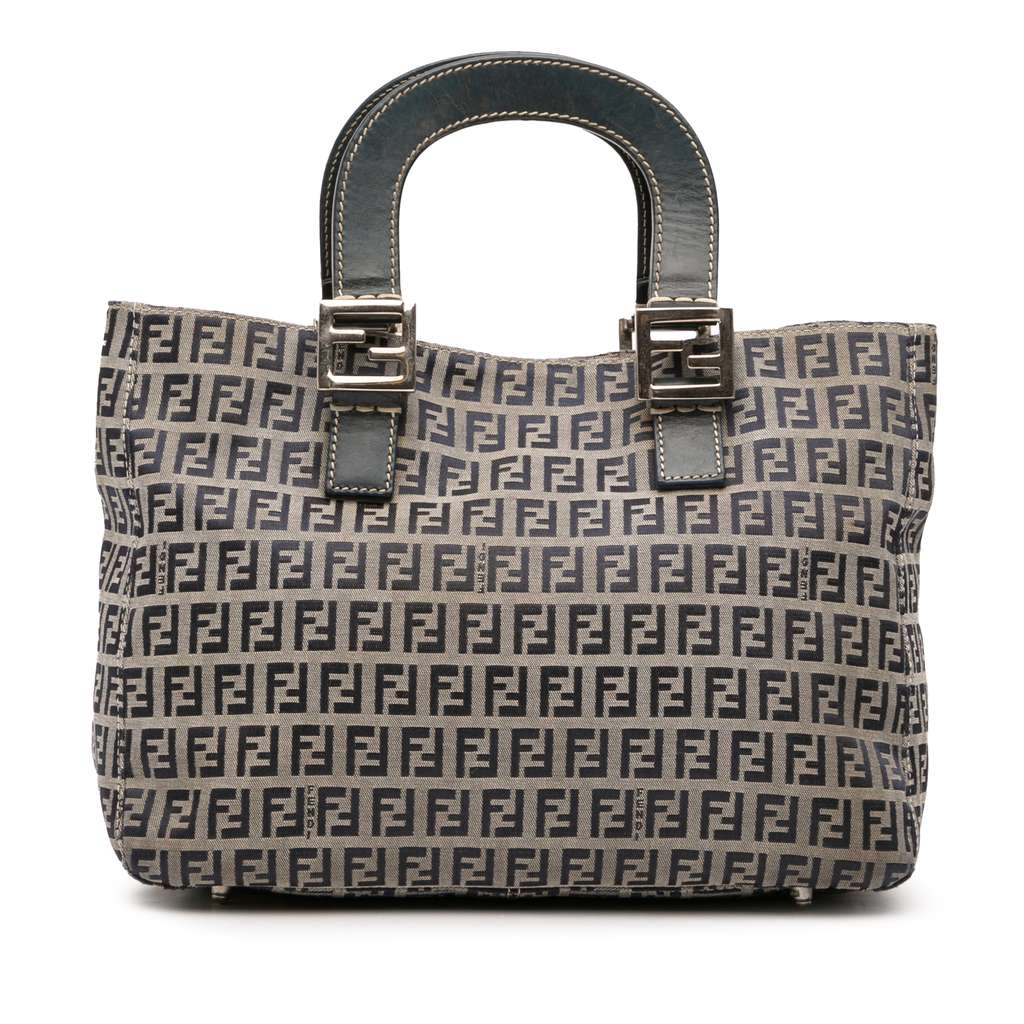 Fendi Small Zucchino Canvas Twins Tote