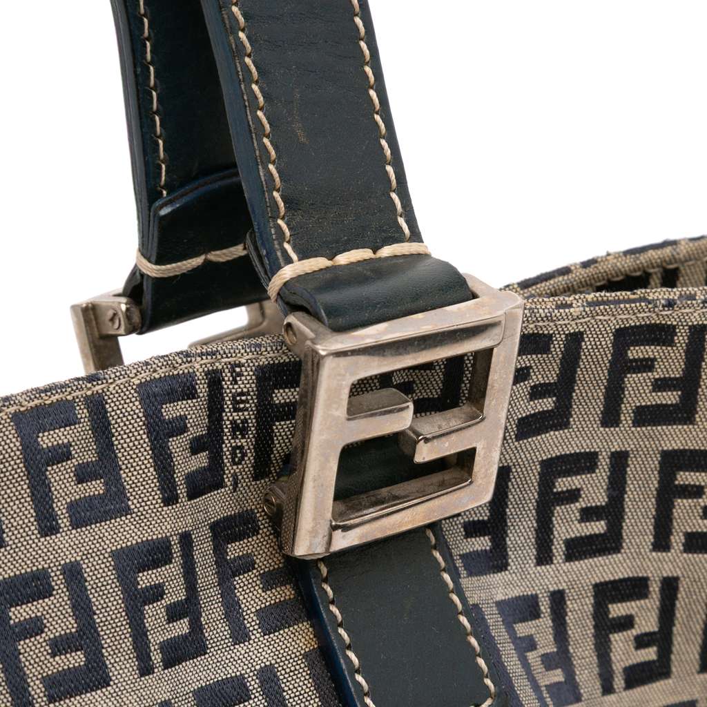 Fendi Small Zucchino Canvas Twins Tote - Detail 2