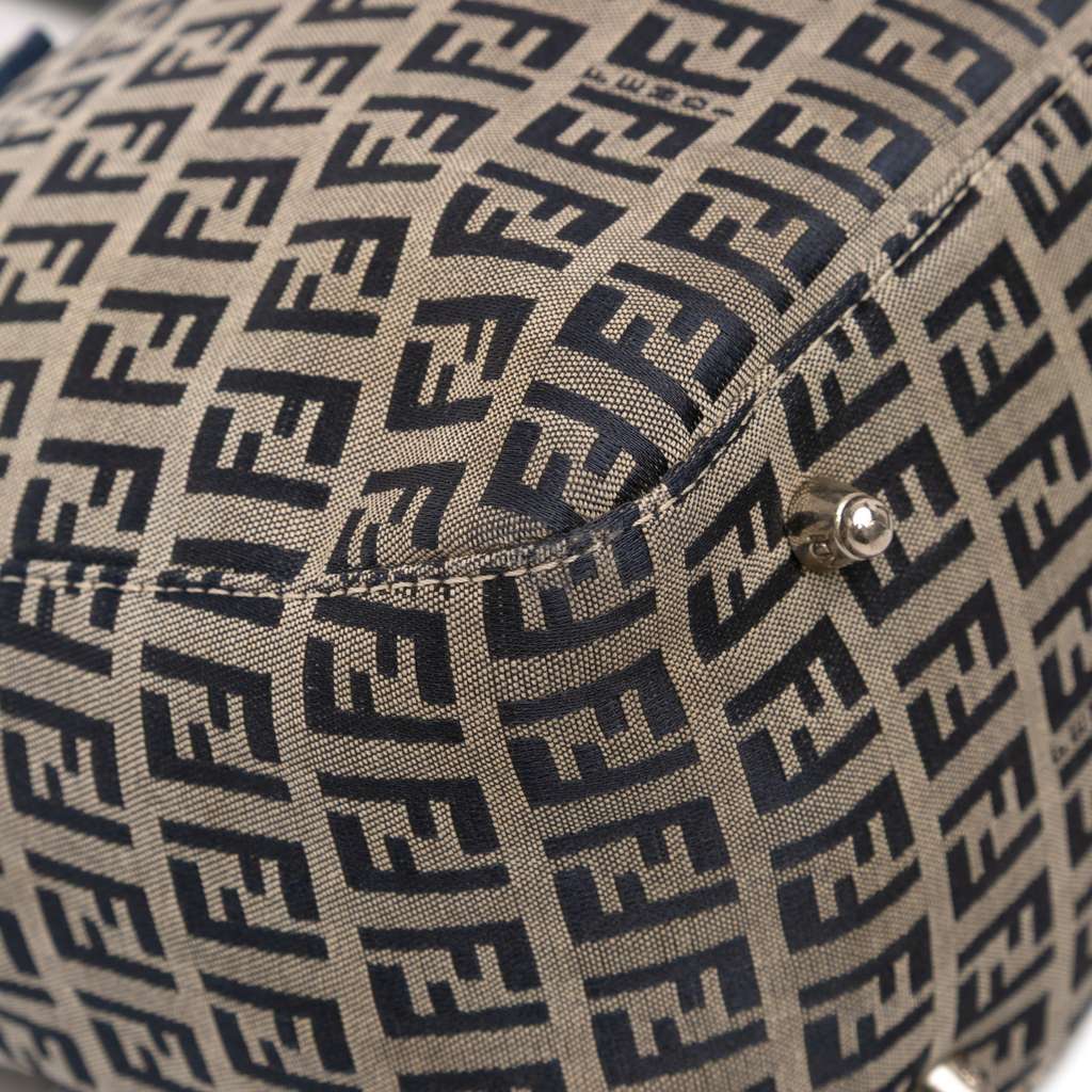 Fendi Small Zucchino Canvas Twins Tote - Image 10