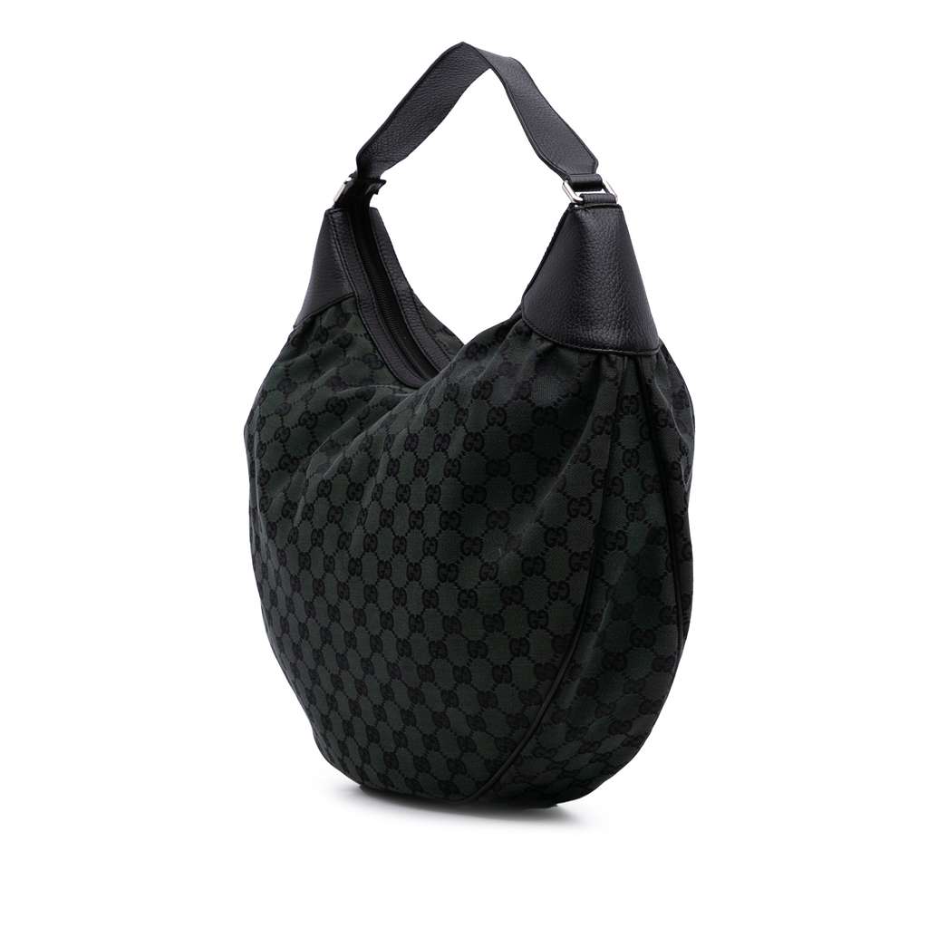 Gucci Large GG Canvas Half Moon Hobo - 2