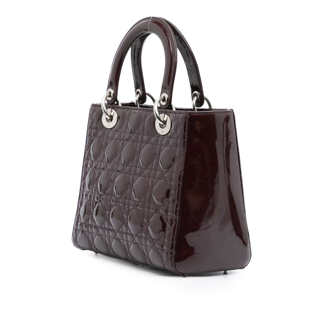 Dior Medium Patent Cannage Lady Dior - 2