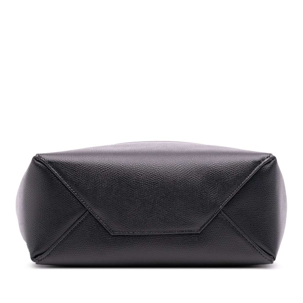 Celine Small Bicolor Grained Calfskin Vertical Cabas Tote - Image 6