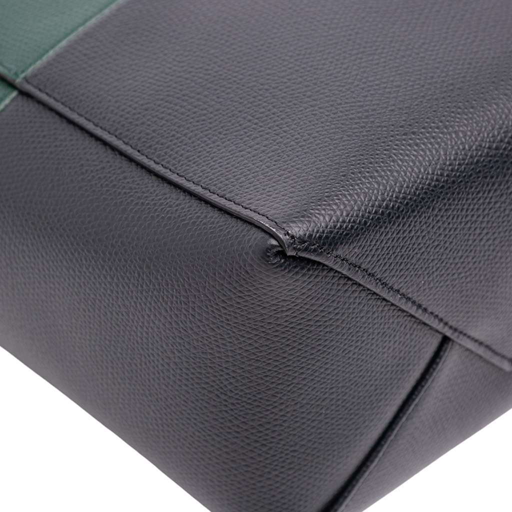 Celine Small Bicolor Grained Calfskin Vertical Cabas Tote - Detail 2