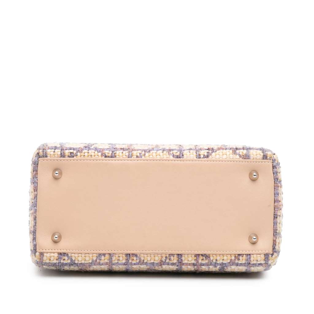 Dior Medium Tweed Cannage Fringe Lady Dior - 3