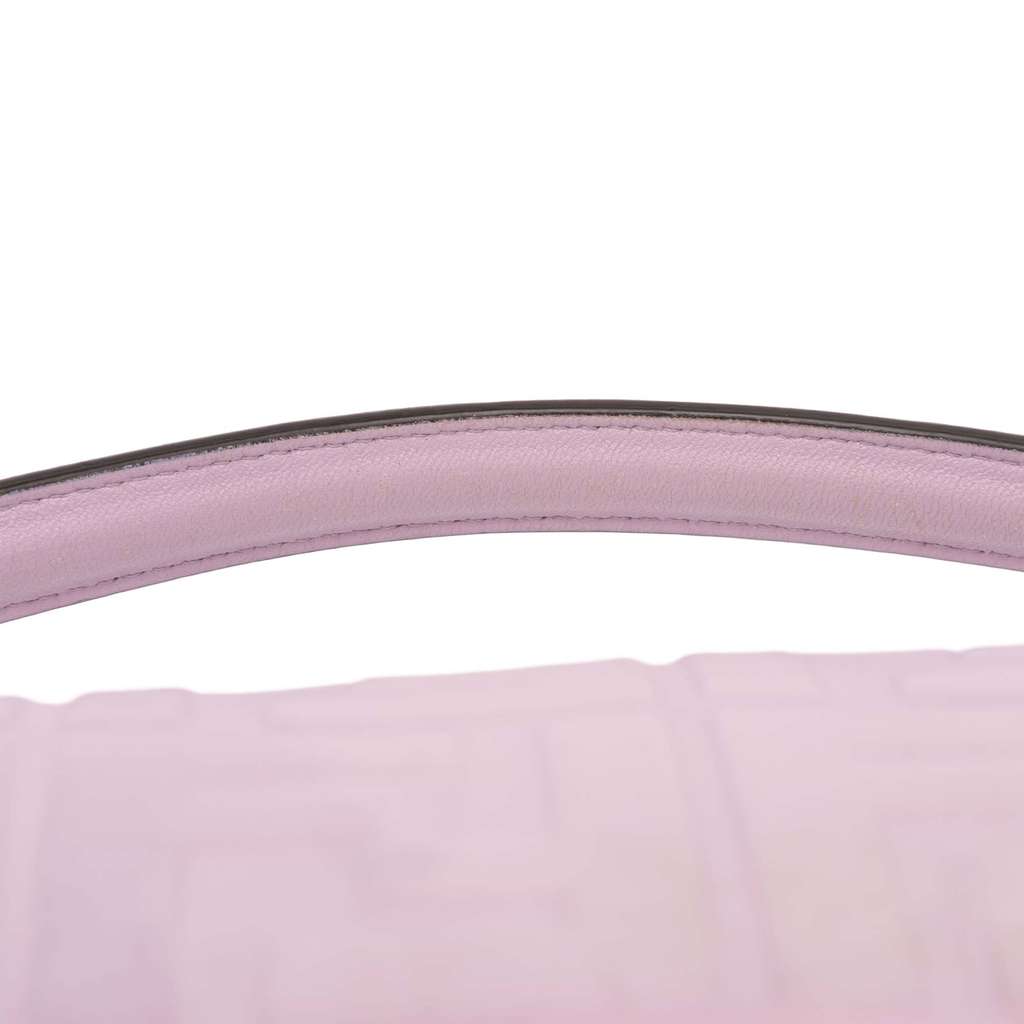 Fendi Zucca Embossed Leather Baguette Satchel - Image 11