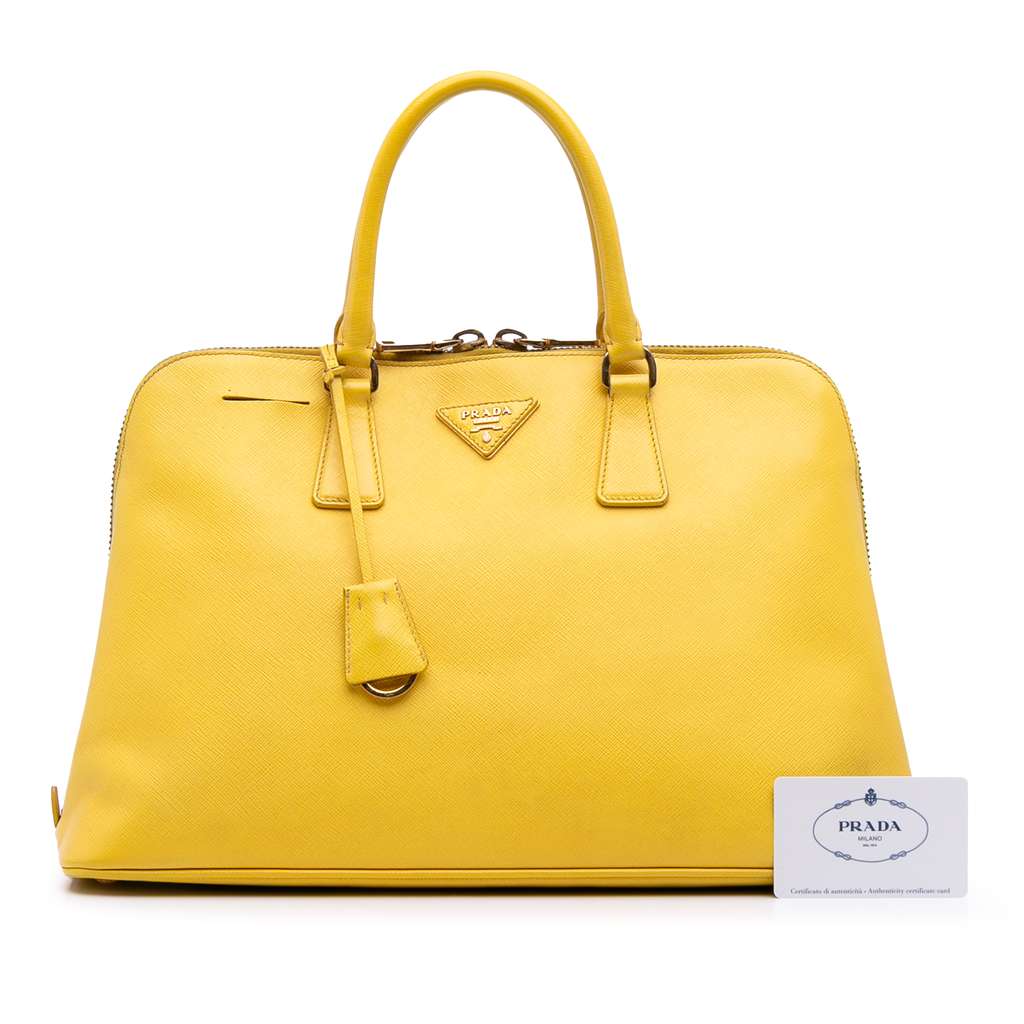 Prada Large Saffiano Lux Promenade Satchel - Image 14