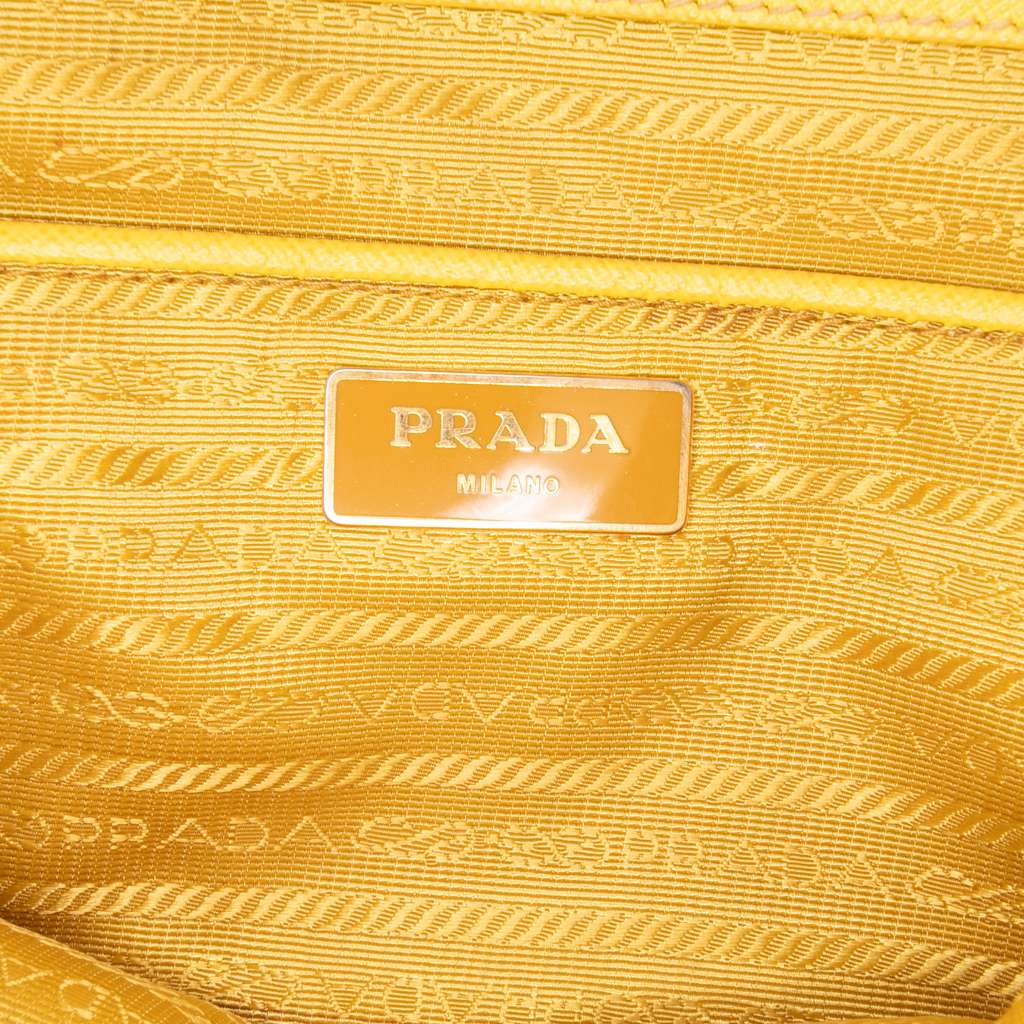 Prada Large Saffiano Lux Promenade Satchel - Side view