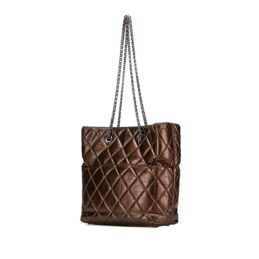 Chanel Reissue 2.55 Quilted Metallic Aged Calfskin Tote - 2