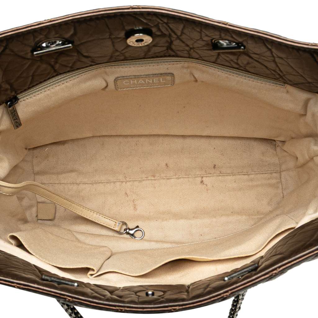 Chanel Reissue 2.55 Quilted Metallic Aged Calfskin Tote - 4