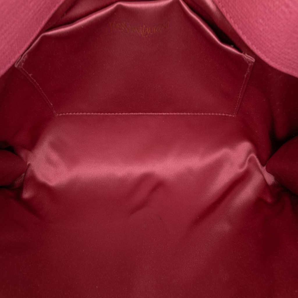 Saint Laurent Textured Calfskin Chyc Ligne Clutch - 4